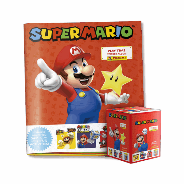 Álbum + Caja Super Mario