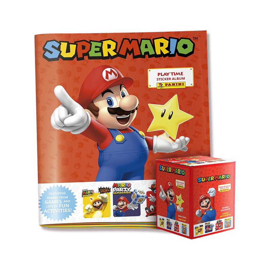 Álbum + Caja Super Mario