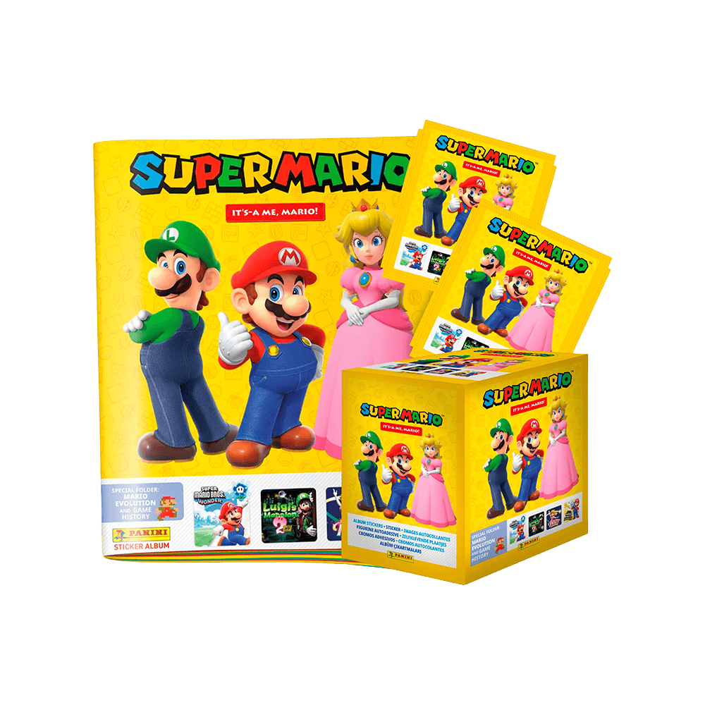 Álbum + Caja Super Mario